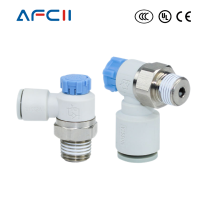 10 AS1211F AS2211F 3211F SMC ประเภท Speed Controller Meter-In Throttle Valve พร้อม One-Touch Fitting ข้อต่อนิวเมติก