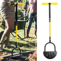 U40 Garden Edger Half Moon Saw-Tooth Hand Edger Ergonomic Manual Lawn Step Edger With Long Handle ภูมิทัศน์ขอบเครื่องมือ