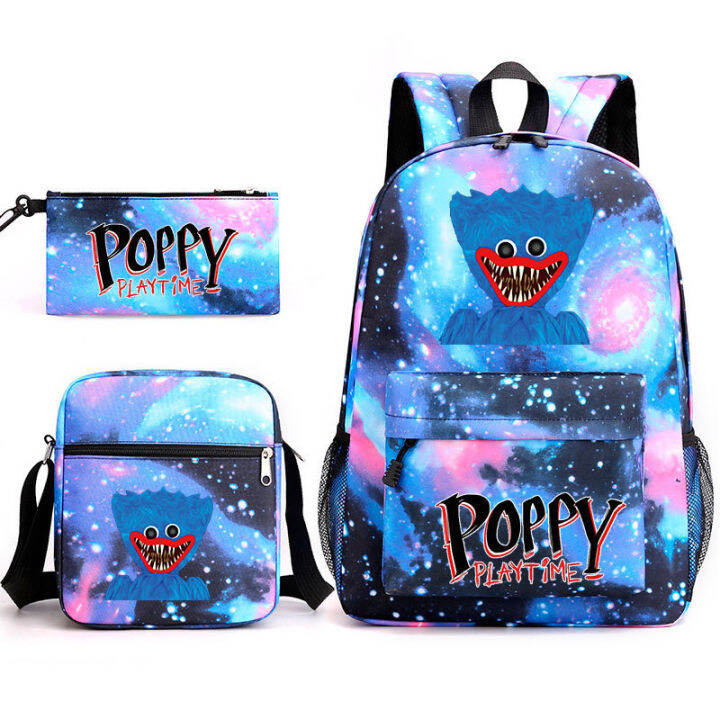 top-2022-new-arrival-huggy-wuggy-poppy-playtime-game-three-piece-set-shoulder-bag-backpack-pen-bag-3-in-1