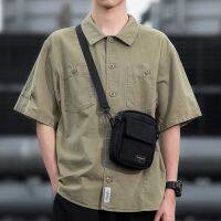 Kimura yohji yamamoto inclined shoulder bag popular logo mini men backpack wave packets male light simple single shoulder bag leisure bag