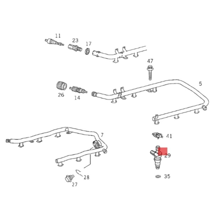 a1120780149-fuel-injectors-nozzle-0280156014-for-clk320-c320-ml320-3-2l-2000-2008