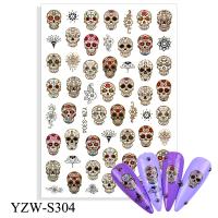 【YF】♛❀  New Year Stickers for Nails Adhesive Decals Flowers Design Manicure Foil Decorations