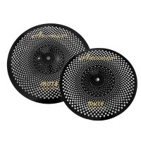 AA Two Pieces Low Volume Cymbal 10 Inch Splash And 12 Splash Black Mute Cymbal For Drum Set