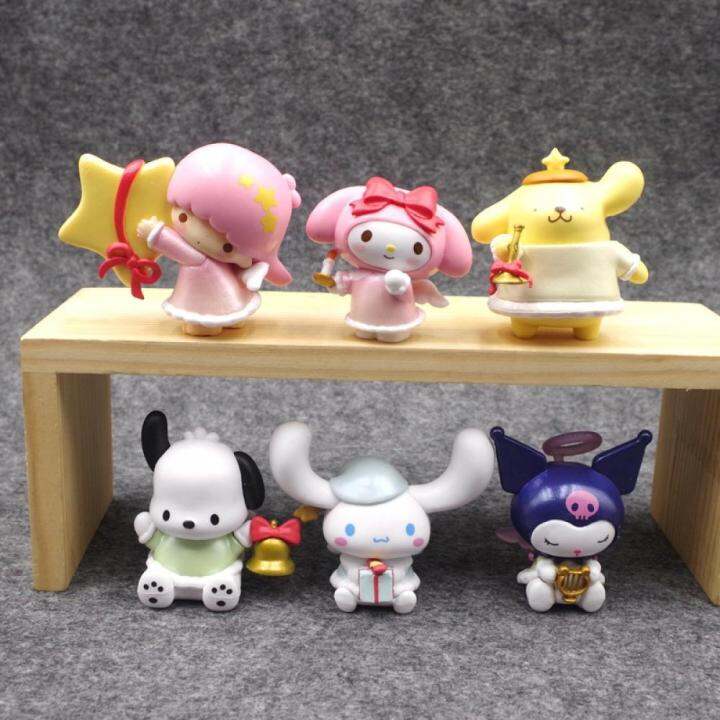 รูปอะนิเมะ-melody-kuromi-cinnamoroll-ของขวัญตกแต่งคริสต์มาสของเล่น-kawaii-ตุ๊กตาน่ารักการ์ตูนปาร์ตี้วันหยุด-san-ตกแต่ง