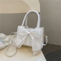 Summer Style Cute Fairy Style Bow Handheld Small Bag For Women 2023 New Trendy Versatile Single Shoulder Crossbody Bag