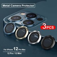 High quality For iPhone 12 Pro Max Metal Ring Tempered Glass Full Cover Camera Lens For iPhone 13 14 Pro Max Mini Protective Cap