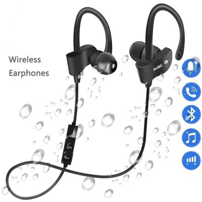 Hot Wireless Anti-lost Headset Wire-Controlled Call Music Earplugs In-ear Bluetooth Sports Earphones