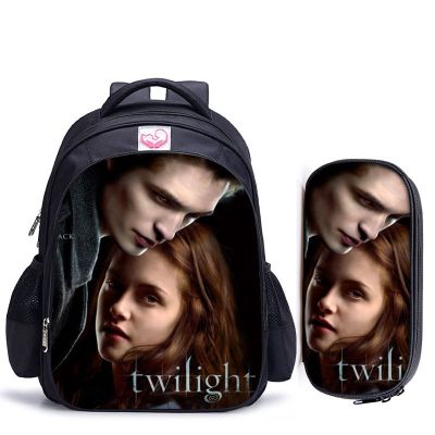 【CW】 16 Inch Twilight for Teenage Boys Book Mochila Children School Backpacks