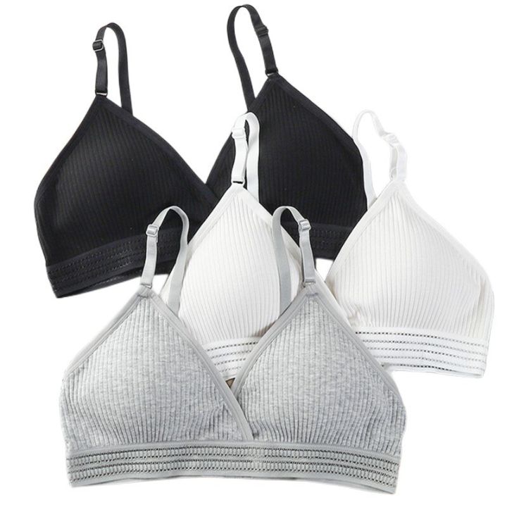 Cotton Bras For Women Sexy Bras Wireless Underwear Breathable Push Up  Brassiere V-neck Thin Cup Soft 6 Colors Female Intimates