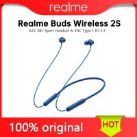 Realme Buds Wireless 2S หูฟังไร้สายบลูทูธ5.3 AI ENC การตัดเสียงรบกวน24ชั่วโมงหูฟัง