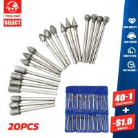 20pcs Diamond Grinding Head 3mm Handle Electric Tool Accessories Glass Jade Deburring Polishing Electric Grinding Drill Parts Rotary Tool Parts  Acces