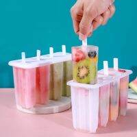 hot【cw】 4 Even Popsicle Mold with Cover Molds Mould Homemade