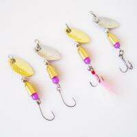 ▥❁✒ Fishing Gear Bait Fake Bait Rotating Metal Luya Sequin Fishing Tackle Hard Bait Tool High-speed Rotation Stop Beads Horse Mouth