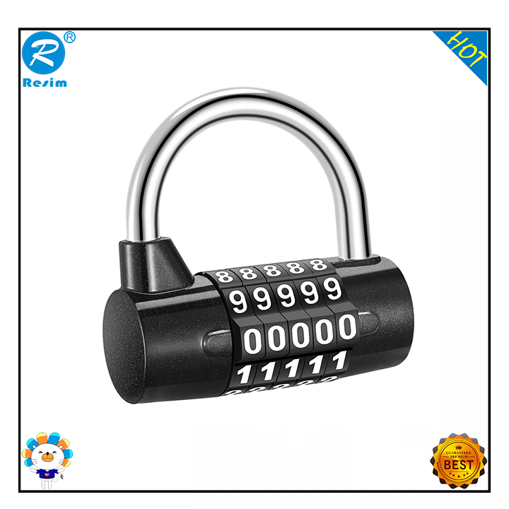 Resim Combination lock, Gym Lock, 5 Digit Combination Padlock, Security