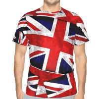 Union Jack British England UK Flag Polyester 3D Print Mens T Shirt Outdoor Sport Quick-drying Clothes Loose T-Shirt Street Tees