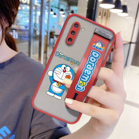 UCUC (สายรัดข้อมือ) เคสมือถือ เคสโทรศัพท์ เคส Samsung Galaxy Note 10 Doraemon กันกระแทก Frosted กลับนุ่มขอบฝาครอบเลนส์ป้องกันเลนส์โทรศัพท์บางเฉียบเคสมือถือ เคสโทรศัพท์ เคส