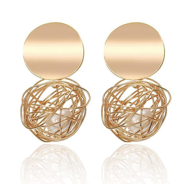 yp-fashion-gold-plated-geometric-big-round-clip-earrings-for-women-hollow-ear-clip