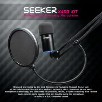 ไมโครโฟนพร้อมชุดขาตั้ง NUBWO X-SERIES X400 KIT SEEKER PROFESSIONAL STREAMING MICROPHONE (96 kHz)