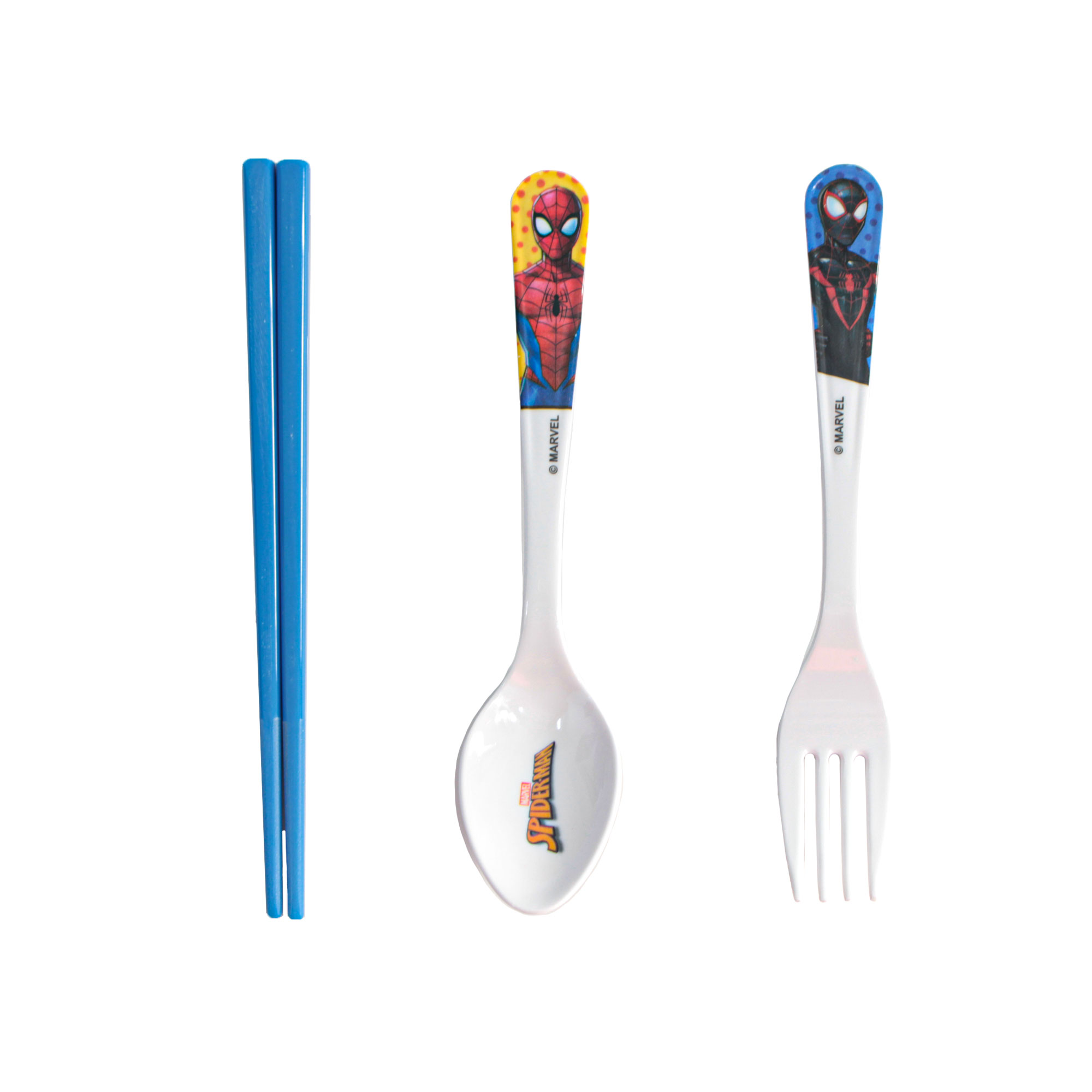 Marvel Iron Man Stainless Steel Spoon Training Chopsticks Case Set BPA Free 