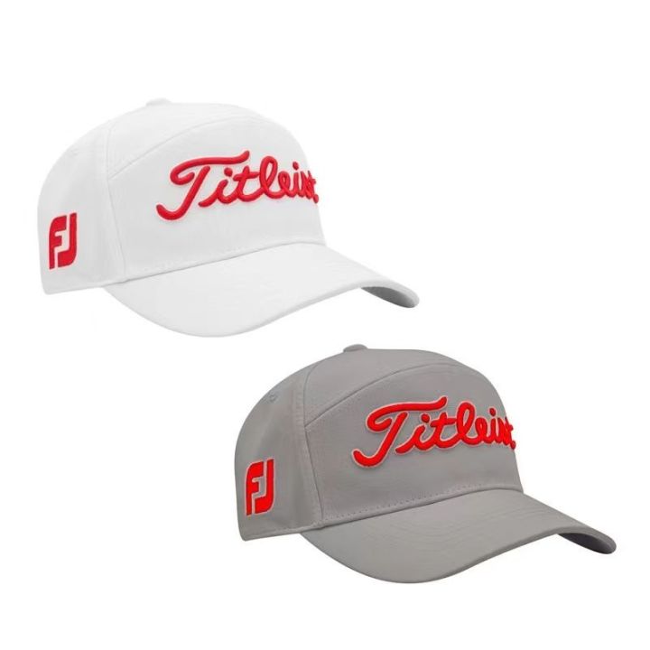 หมวกกอล์ฟใหม่23หมวกกอล์ฟ-s-พร้อมฝาปิดด้านบนหมวกกีฬากอล์ฟหมวกกอล์ฟม่านบังแดดของผู้ชาย-callawayศ-desclente-j-lindeberg