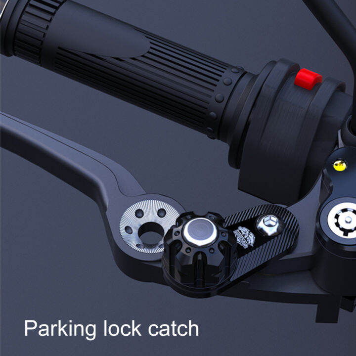 CNC Motorcycle Brake Lever Parking Lock Catch Brake Switch Holder For