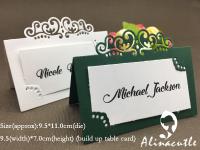 ♘♘ Alinacutle METAL CUTTING DIES Cut Party Table Setting Card Holder Name Banner Card Album Scrapbook Paper Craft punch Art Cutter