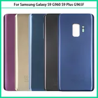 ใหม่สำหรับชิ้นส่วนกล้องโทรศัพท์ S9 / S9 Plus G960 G965 G965F แบตเตอรี่ฝาหลังประตูหลังหน้าจอโทรศัพท์3มิติเคสกาวแทนที่