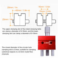 ที่จับแท่นขนาดเล็กอเนกประสงค์ปรับลูกบิดเครื่องหนีบจิ๋วสำหรับจับวัตถุขนาดเล็ก