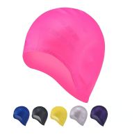 Adults High Elastic Swimming Caps Men Women Waterproof Swimming Pool Cap Protect Ears Long Hair Large Silicone Diving Hat Swim Caps