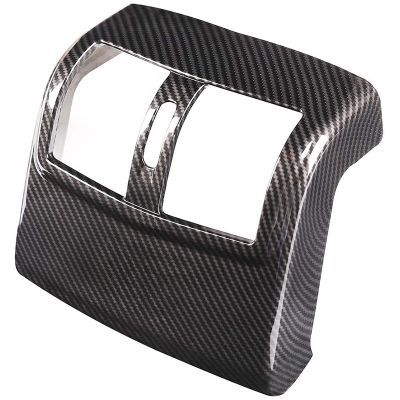 ABS Carbon Fiber Rear Air Condition Outlet Vent Cover Trim Sticker Accessories For W212 E-Class 2012-2015