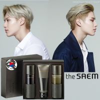 THE SAEM Mineral Homme Black Set Toner+Emulsion+Cleaning Foam ชุดผลิตภัณฑ์ดูแลผิวหน้าผู้ชายจากเกาหลีครบสูตรหล่อใส