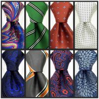 Brand New Extra Long Size Mens Neckties Paisley Colorful Classic Striped Wedding Ties for Male Business Acceossories