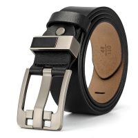 New Foreign Trade Luxury Design Leather Mens High-quality Black Coffee Button Jeans Leisure Business Retro Belt Fashion Belt