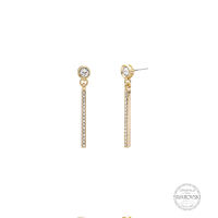 WEST ISLAND LONDON ต่างหู ตุ้มหู WE GO14-WI8152221 Haze Earring  - 14K Gold Plating - Nickel Free - Surgical Grade - IGPU19-11