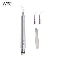 ทันตกรรม Ultrasonic Air Scaler 3เคล็ดลับ Scaling Handpiece ทำความสะอาดเครื่องมือ15000Hz-17000HzSFrequency นิวเมติก Scaler 24หลุม