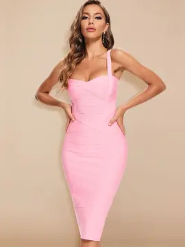 Bodycon Dress Nightclub Pink - Best Price in Singapore - Feb 2024