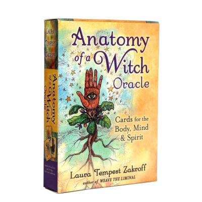 Divination Tools Oracle Card Anatomy of a Witch Oracle Cards Mysterious Divination Deck Party Tarot Card 54pcs For Halloween helpful