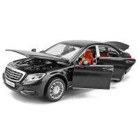 1:32 Benz Maybach S600 D Iecast โลหะรถรุ่นจำลองสูงยานพาหนะของเล่น6ประตูเปิดของขวัญสำหรับเด็ก F293