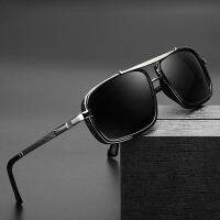 NianMiao Mens Vintage UV400 Protectio Steampunk Polarized Rectangular Sunglasses
