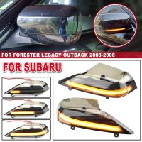 Dinâmico LED Turn Signal Luz Indicadora Espelho Retrovisor Repetidor da lâmpada para Subaru Forester Outback Legacy 2003-2008