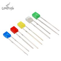 100PCS/lot 2x5x7 Square 5-Color Short-LEG Light-Emitting Diode LED In-Line Lamp BeadsElectrical Circuitry Parts