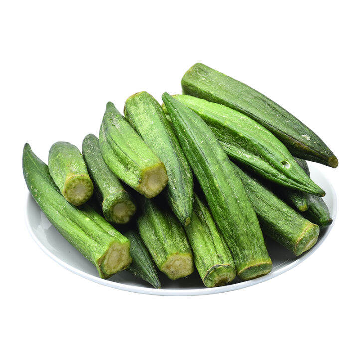 xbydzsw-okra-dried-fruits-and-vegetables-instant-bagged-scattered-dehydrated-vegetable-chips-250g