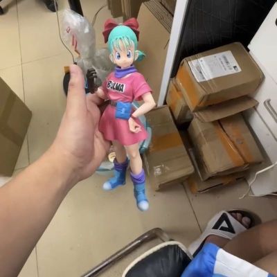 25cm Dragon Ball Z Bulma Figures Tenkaichi Budokai Bulma Glitter Glamours Action Anime Figures Pvc Statue Model Doll Toy Gifts