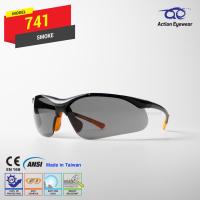 แว่นตานิรภัย แบรนด์ Action Eyewear รุ่น 741 (กันฝ้า 100%) เลนส์ดำ - ฟรีซองใส่แว่น