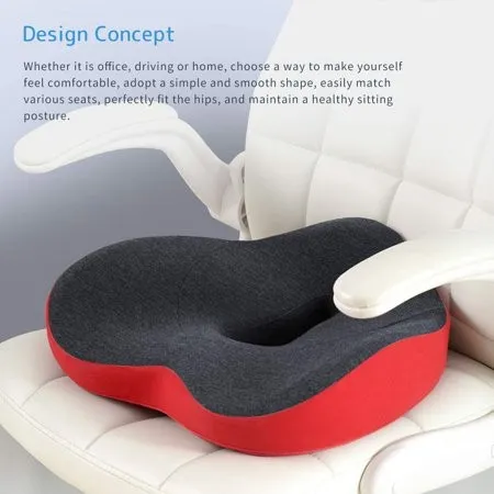 Chair Seat Cushion Anti Hemorrhoid Comfortable 17in Foam Tailbone