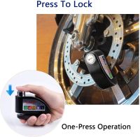 Universal Motorcycle Bike Alarm sound lock motorcycle disc ke lock 110db loud Security Waterproof bicycle lock