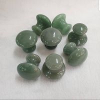 กัวซา กัวซาหยก กัวซาหยกแท้ กัวซาทรงลูกประคบ(Green Aventurine)ชิ้นละ300