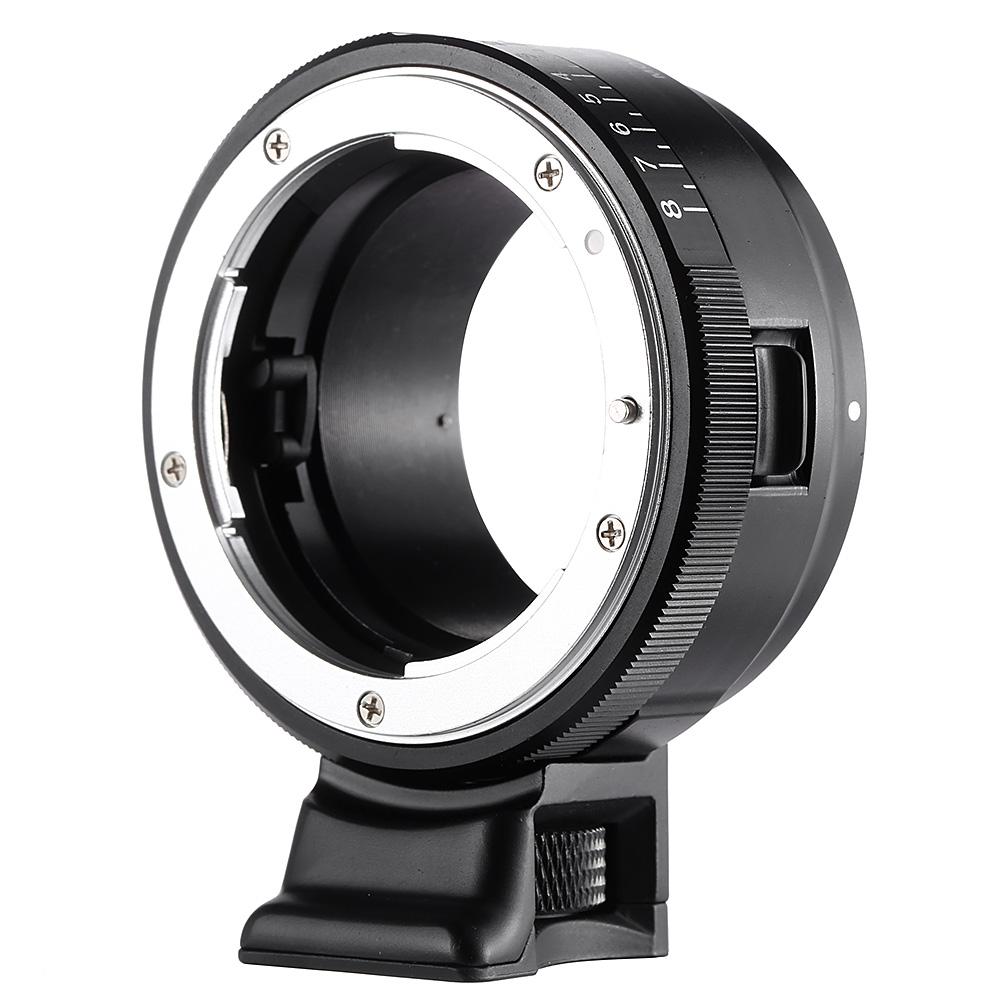 Commlite CM-NF-NEX Manual Focus Lens Mount Adapter for Nikon G,F,A,I,S,D Lens to Sony NEX E Mount Camera Sony A7 A7R NEX-3 NEX-5 NEX-7 NEX-VG10 with Aperture Dial 