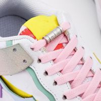 Fashion Capsule Lock Elastic Laces Sneakers Shoelaces Without Ties No Tie Shoe Laces Kids Adult Quick Flat Shoelace for Shoes