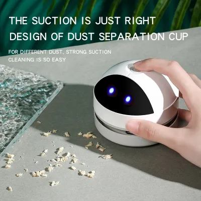 ☒ Multifunction Portable Mini Desk Table Vacuum Cleaner Eraser Crumbs Trash Keyboard Rechargeable Panda Cleaner For Home Office
